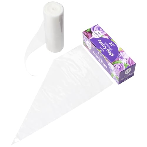 KEE-SEAL Disposable Pastry Piping Bags | 21 Inch | 100 Pack - size: 21"
