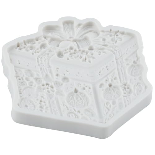 Christmas Gift Box Silicone Mold Present Box Fondant Mold - color: Style R
