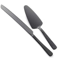Black Stainless Steel Cake Cutter Set - color: Black