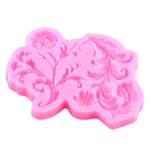Mujiang Baroque Fondant Mold European Relief Scroll Silicone Mold Set Of 3 - color: Style A
