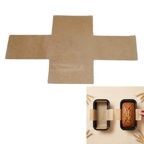 100 Pcs Loaf Pan Liners,Bread Pan,Unbleached Parchment Paper Loaf Pan Liners - Pre Formed Disposable Greaseproof Paper, Non-Stick Air Fryer Liner for Baking 9x5 Inch Bread, Cakes (10inch)