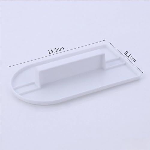 3Pcs White Cake Decoration Icing Smoother, Fondant Smoothing Tool, Plastic Fondant Icing Smoother Polisher, Icings Scraper Paddle Tool for Cake Decoration Tools 14.5x8cm
