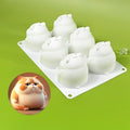 mostsom Cake Silicone Mold Cute Cat Shape Chocolate Covered Pop Molds for DIY Cake Cores, Cakepucks, Tarts, Cupcakes, Cheesecake, Mousse Desserts, Cookie Mould, Nonstick & Easy Release (F_ Cat) - size: F_ Cat
