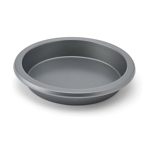 KitchenAid Nonstick Aluminized Steel Round Cake Pan, Dishwasher Safe, Contour Silver, 10 Inch - color: Contour Silver, size: 10 Inch