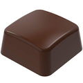 CM 3261 Clear Polycarbonate Chocolate Mold Candy Mold with 24 Rounded-Square Cavities, Each 30mm x 30mm x 14.5mm High
