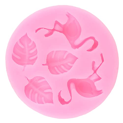 ZiXiang Tropical Leaf Silicone Molds Flamingo Fondant Mold Set Of 4 - color: Style D