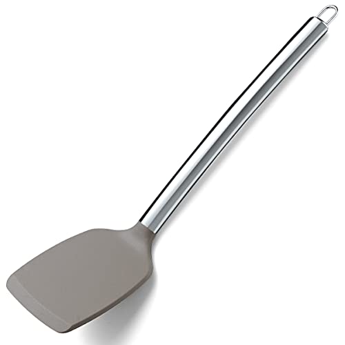 Berglander Spatulas, Non-stick Silicone Solid Turner,Barbecue Spatulas Turner For Cooking, Kitchen Dishwasher Safe, Easy to Clean - style: f. Solid Turner