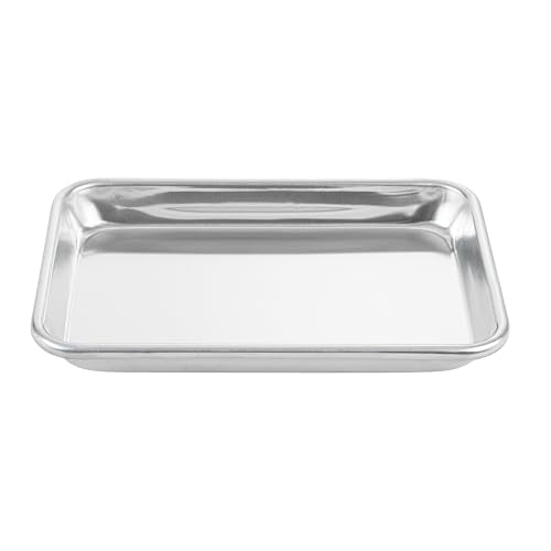 Restaurantware 1/8 Size 19 Gauge Aluminum Sheet Pan, Beaded Rim, 1 Count - size: 1/8 Size