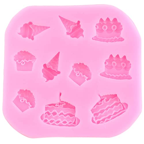 Mujiang Ice Cream Cones Silicone Mold Donut Fondant Molds Set Of 4 - color: Style B