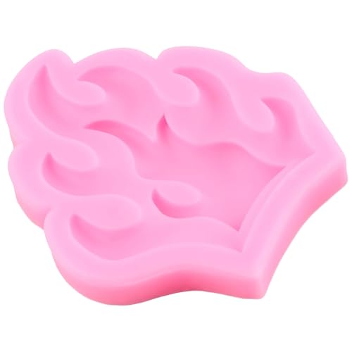 Flame Fondant Molds Fire Cake Decorating Silicone Mold - color: Style C