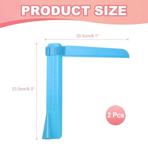 uxcell 2Pcs Adjustable Cake Scraper Adjustable Cake Smoother Blue - color: Blue