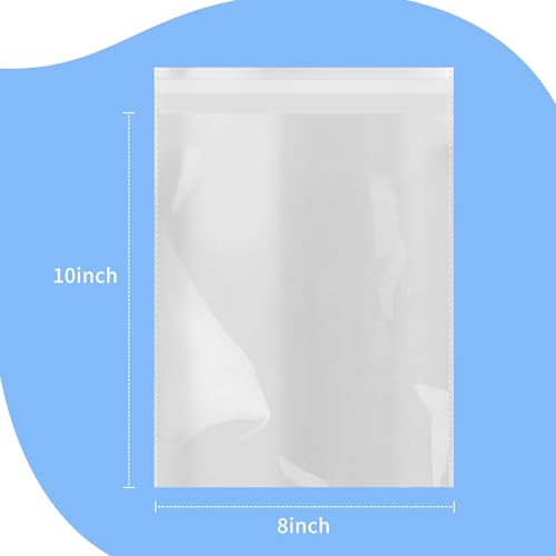 iMailer 200 Count 8" x 10" Self Sealing Cellophane Bags - size: 8x10 Inch (Pack of 200)