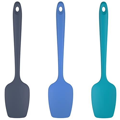 U-Taste Silicone Spoon Spatula Set of 3, 600°F Heat Resistant, Multicolor - color: Multicolors