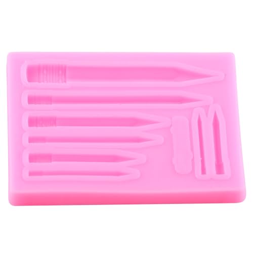 Mujiang Back to School Silicone Molds Book Pencil Fondant Mold Set Of 4 - color: Style B