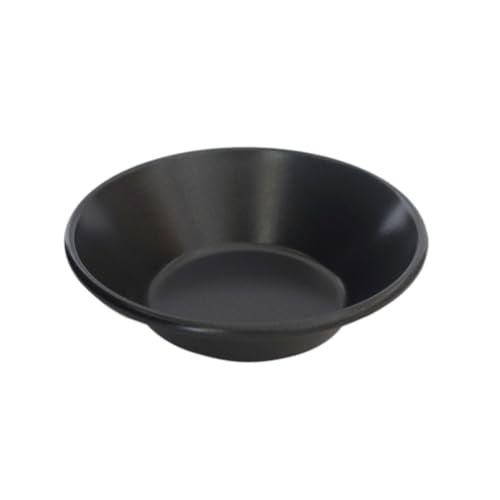 3 Inch Pastel de Nata Tins, Carbon Steel Egg Tart Mold 8 Pack - color: Black
