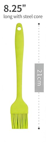 Silicone Basting Brush Set, Heat Resistant 446°F, 3-Pack