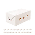 12 Cardboard Lunch Boxes, 7x4x3 Inches Take Out Food Containers - color: 7x4x3 Matte White