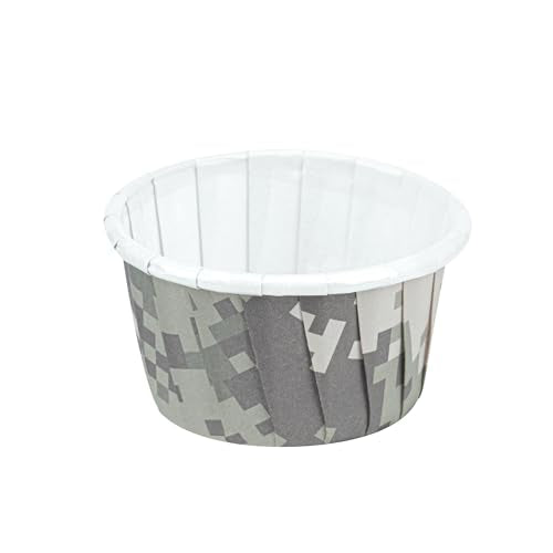 Restaurantware 1 oz Round Camouflage Paper Small Baking Cup, 200 Pack - color: Camouflage, size: Small