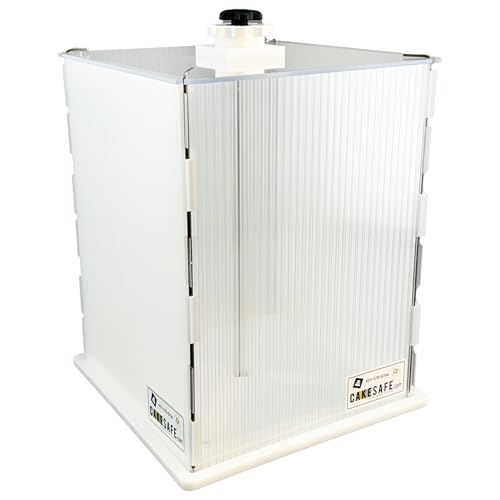 CAKESAFE Reuseable Itsy Tall Cake Transporter, Clear Plastic Cake Carrier (12" W x 16" H) - size: 12 x 16 in