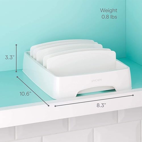 YouCopia StoraLid Adjustable Food Container Lid Organizer for Kitchen Cabinet Storage, Small, 2-Pack - size: Small 2-Pack Classic Edition