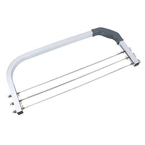 Adjustable Cake Leveler with 3 Blades, 20.5in Wire Cake Cutter for Baking