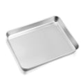 Leonyo Non-Toxic 9x7IN Small Stainless Steel Baking Sheet Pans - size: 9x7IN