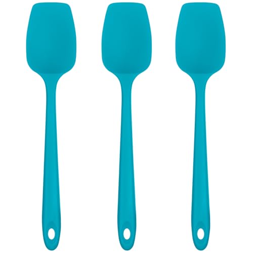 U-Taste Silicone Spoon Spatula Set of 3, 600°F Heat Resistant, Marrs Green