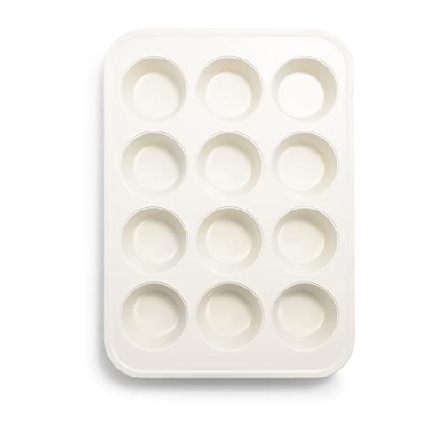 GreenLife 12-Cup Muffin Pan,PFAS-Free Healthy Nonstick Baking Tray,11.4" x 1.9" x 15.9",Durable Ceramic Bakeware,Cupcakes,Egg Bites,Tarts,Brownies,Turquoise,(Pack of 6) - color: Turquoise, size: 12 Cup Muffin Pan (Pack of 6)