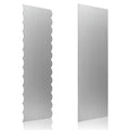 2 Pack Stainless Steel Cake Scraper, 8.6-inch Double Sided Patterned Edge Stripe Edge Smoother Scraper Cake Decorating Tools, Metal Cake Carving Smoothing Cream Pastry Baking - color: Style - 2
