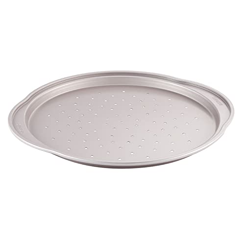 CHEFMADE Pizza pan, 14 Inch with Holes Non-Stick Pizza Crisper Pan Bakeware for Oven Baking (Champagne Gold) - size: 14" Pizza with holes