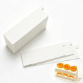 Long Rectangular White Mini Cake Boards, 100Pcs Cake Base - size: Long bar rectangular - White
