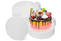 50 Pcs 5 Inch Mini White Cake Boards Round Mousse Cake Boards Disposable Cardboard Plate Round Coated Cakeboard for Kitchen Baking Caking Pizza Dessert Cupcake Tray (White) - color: White