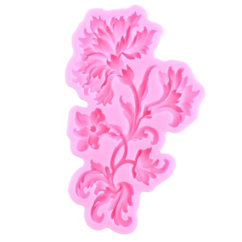 Mujiang Baroque Fondant Mold European Relief Scroll Silicone Mold Set Of 3 - color: Style A
