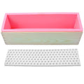 Soap Making Kit, 44oz Silicone Soap Making Liner Wood Box with Beehive & Hexagon & Rose Mat Creative Honeycomb Mat Mold for DIY Soap Making (Purple & Pink) (Pink Mold-Hexagon) - color: Pink Mold-Hexagon