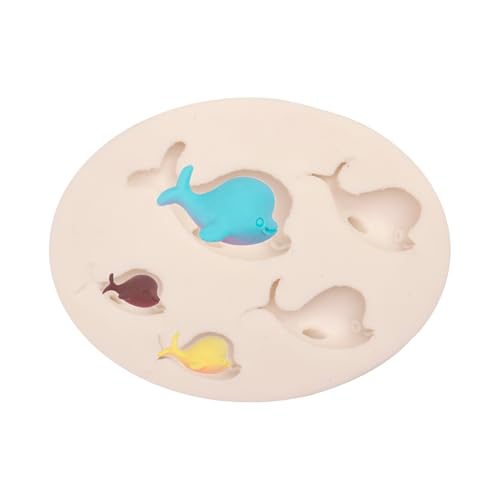 Dolphin Silicone Fondant Molds for Resin, Sugarcraft - color: Light grey-R1021