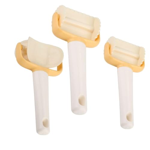 Rolling Biscuit Cutters, Rolling Cookie Cutters Dough Cookie Roller Cutter Biscuit Rolling Crimped Cutter Baking Tool Pastry Maker Rolling Square Cutter Biscuit Ravioli Cutter (3 Piece Set) - size: 3 Piece Set