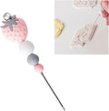 1pc Pink Professional Pastry Scriber Needle,Cookie Biscuit Scriber Needle Strawberry Sugarcraft Needle Sugar Stir Tool For Professional Pastries Bakeware
