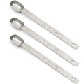 3PCS 1/2TSP(2.5ML) Measuring Spoon, Stainless Steel Long Handle Teaspoons - size: 1/2tsp|1/6tbsp|2.5ml
