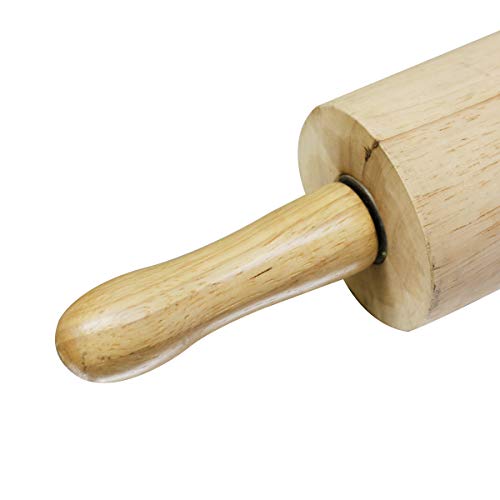 Thunder Group Wooden Rolling Pin - color: Wooden, size: 18 Inch