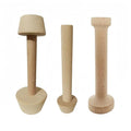 3Pcs Double Sided Wooden Tart Tamper Set, DIY Wooden Removable Dough Molding Presser, Baking Tool for Mini Egg Tart, Cheesecakes and Dessert Baking