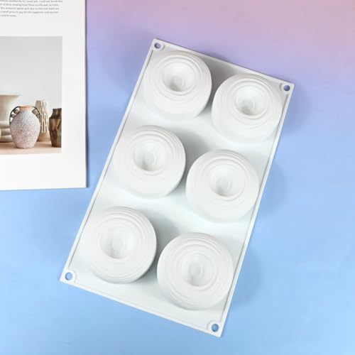 mostsom Silicone Molds for Baking Non-Stick Candy, Chocolate, Cookie, Mini Soap, Pudding, Jello, Muffin, Dog Treats Ideal for Cupcakes, Ice Cubes, and Jelly Mold (C_ Spiral Circles) - size: C_ Spiral Circles