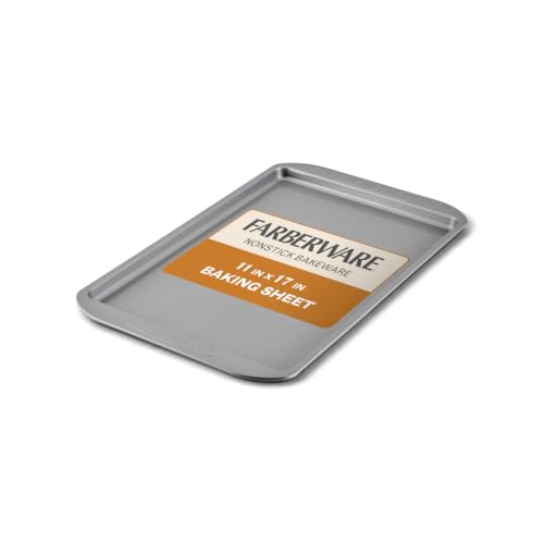 Farberware Nonstick Bakeware, Nonstick Cookie Sheet / Baking Sheet - 11 Inch x 17 Inch, Gray - size: 11" x 17" (1 piece)