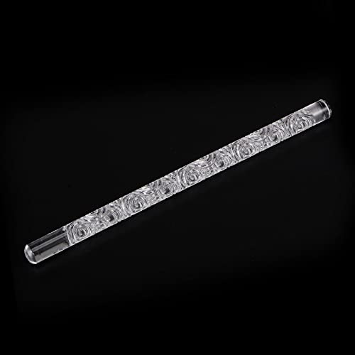 HARFINGTON Acrylic Embossed Rolling Pin 6.3 Inch Snail Shell 3D Pattern Acrylic Non-Stick Roller Fondant Embossing Clay Rolling Pin Textured for Baking Cookie Pastry Clay Dough - style: Snail Shell Pattern