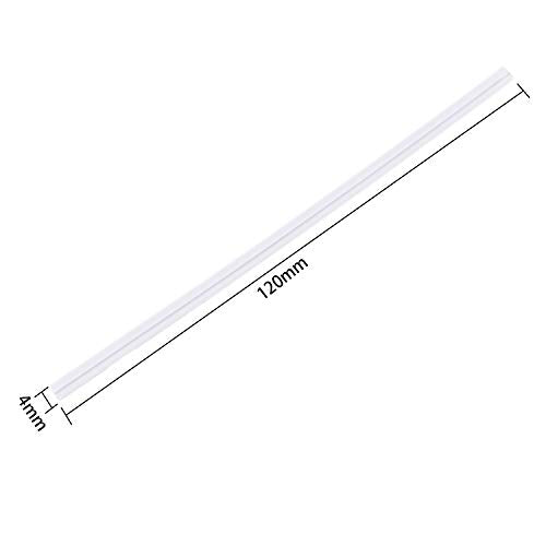 Tangyinrd 500 Pcs 5" White Paper Twist Ties Reusable Bread Ties, for Party Cello Candy Bread Coffee Bags Cake Pops - color: White