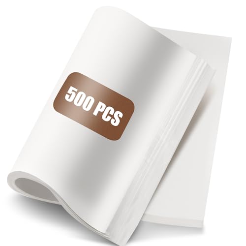 Feifeiya 500 Pcs Parchment Paper Sheets 16 X 24 Inch Precut Non-stick