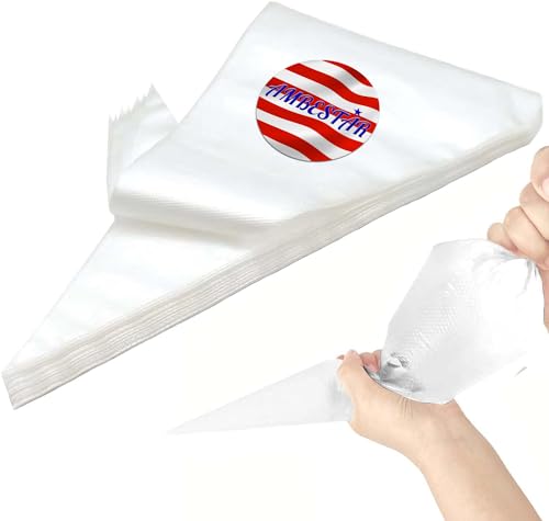 XXL 26in Pastry Bags Disposable, 100 Pcs 26 Inch Decorating Piping Bags for Frosting, Royal Icing, Professional Cake Supplies for Baking and Decorating - size: 100 Pcs 26 inch XXL piping bags