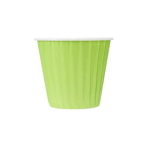 Restaurantware 4 oz Round Green Paper Eco Tall Baking Cup, 200 Pack - color: Eco Green, size: Tall