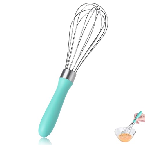 18/8 Stainless Steel Balloon Whisk for Cooking (Small, Aqua Sky) - color: Aqua Sky, size: Small, 9.06in