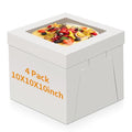 WINKIO Cake Boxes 10 inch, Cake Carrier Holder, Storage Transport Container - size: 10×10×10