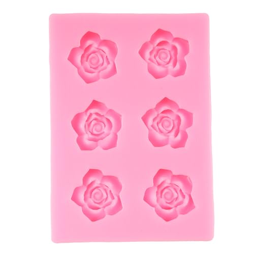 Rose Flower Silicone Fondant Mold Flower Candy Chocolate Molds - color: Style C